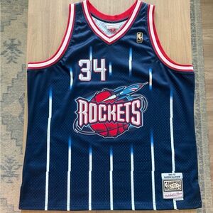 NWOT Mitchell & Ness Hardwood Classics Houston Rockets Jersey Hakeen Olajuwon